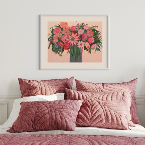 Acrylic floral painting